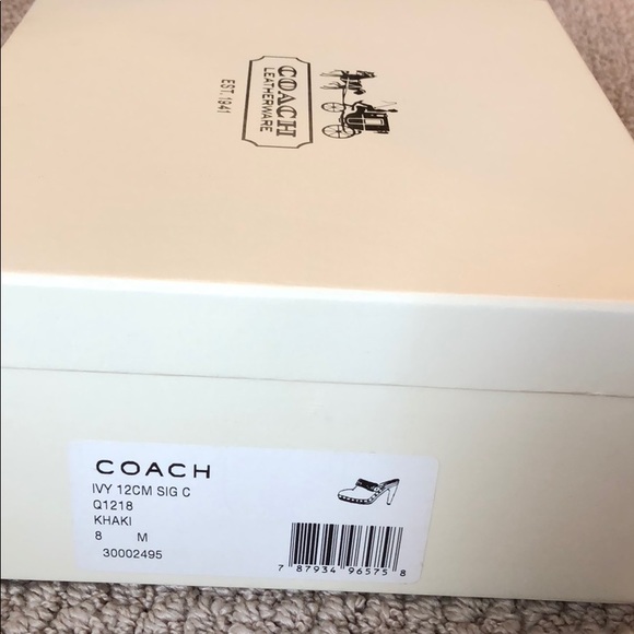 COPY - Women’s Coach signature CLOG - Picture 4 of 6